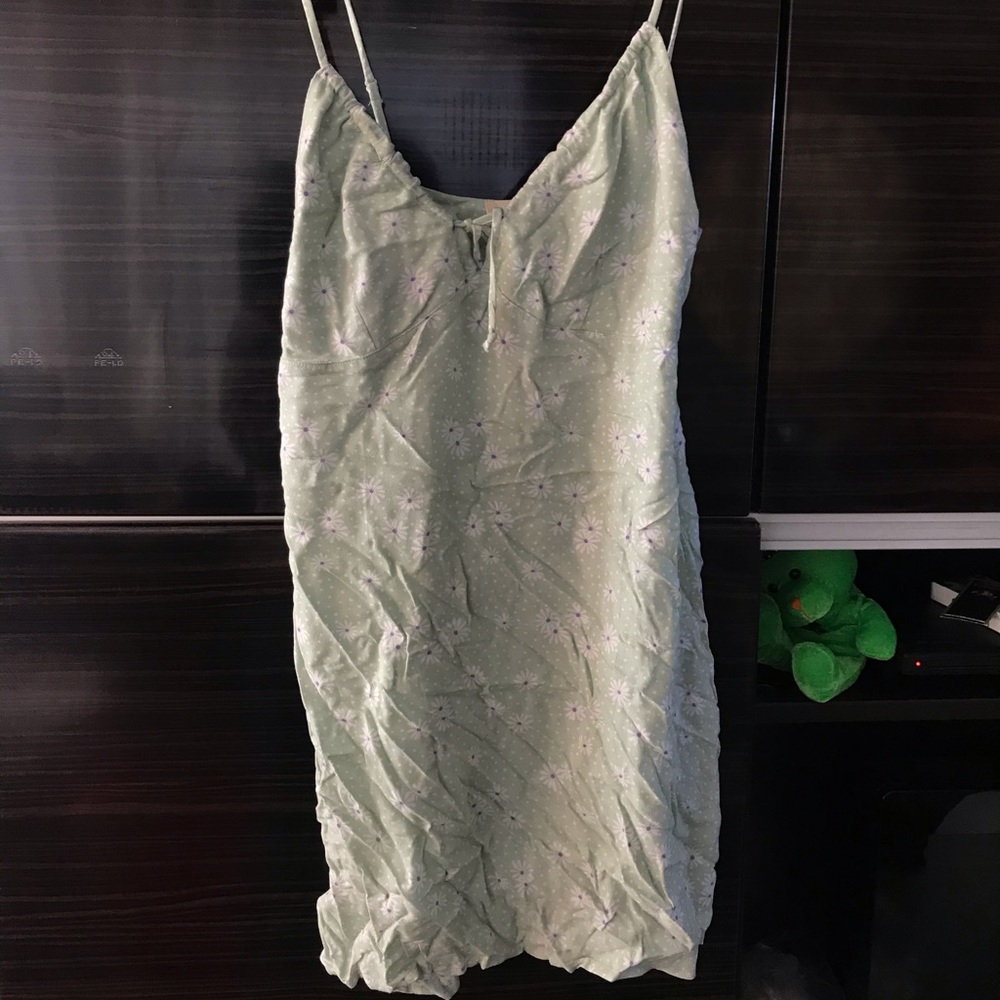 Flower Mint Green Pacsun La Heart Dress